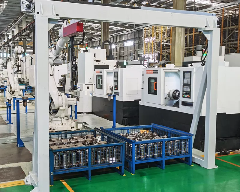 CNC loading of casting parts